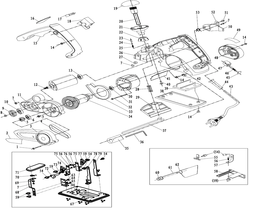 Запчасти для рубанка Patriot PL 822 EAN8-20049973 2015