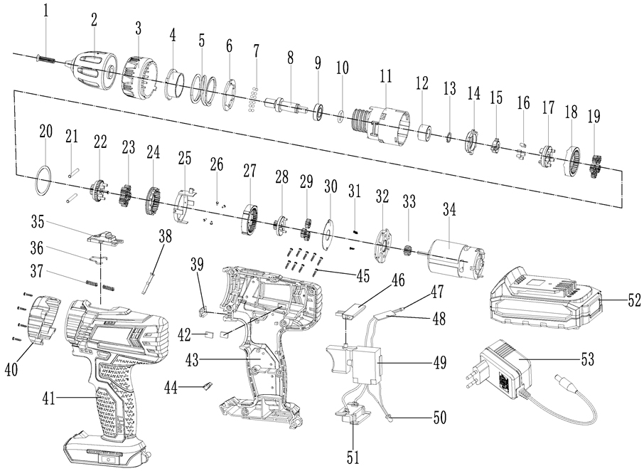 Запчасти для шуруповерта Patriot BR 201 UES EAN8-20105549 2019