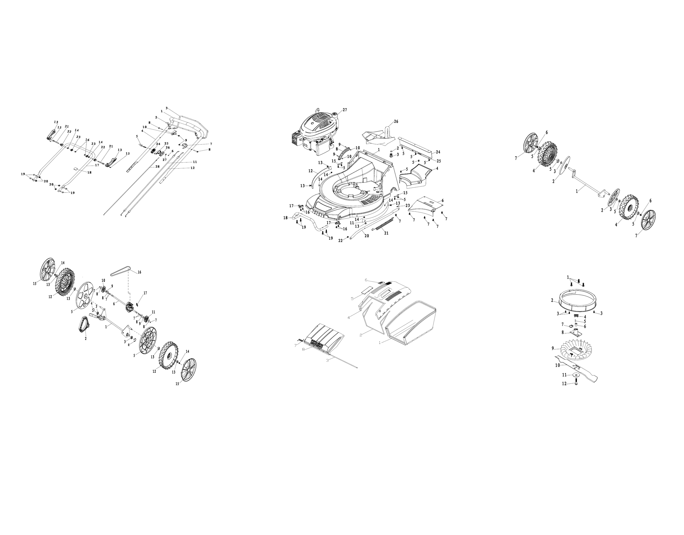 Запчасти для бензиновой газонокосилки Patriot PT 48 AS EAN8 - 20011840