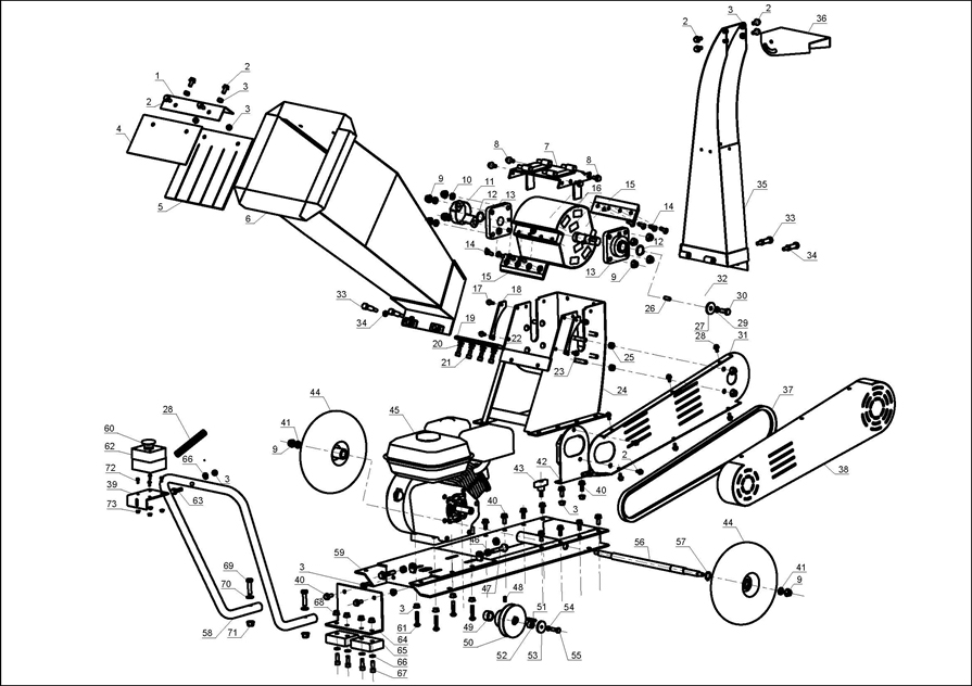 Запчасти для измельчителя Patriot PT SB 509 EAN8-20090883 2018