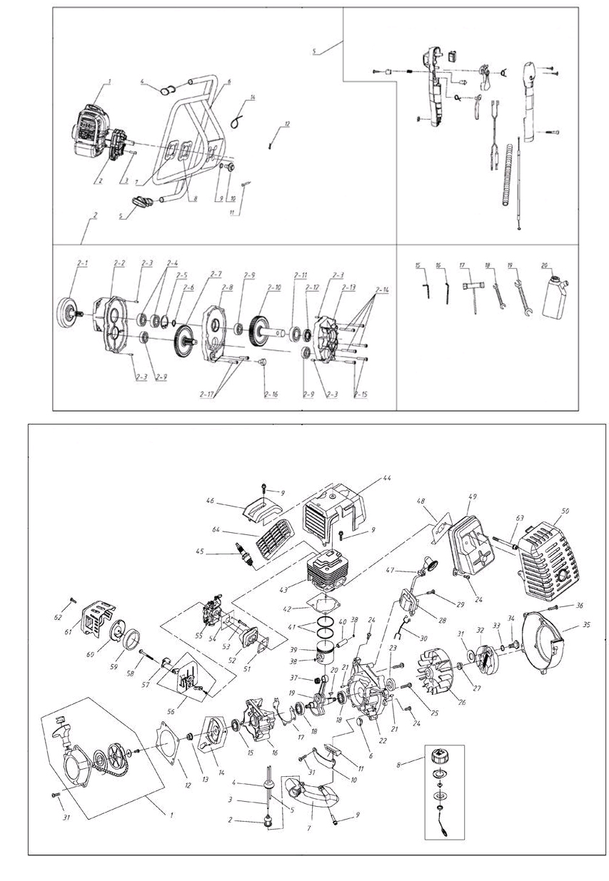 Запчасти для мотобура Patriot AE 53 D EAN8-20088583 2018