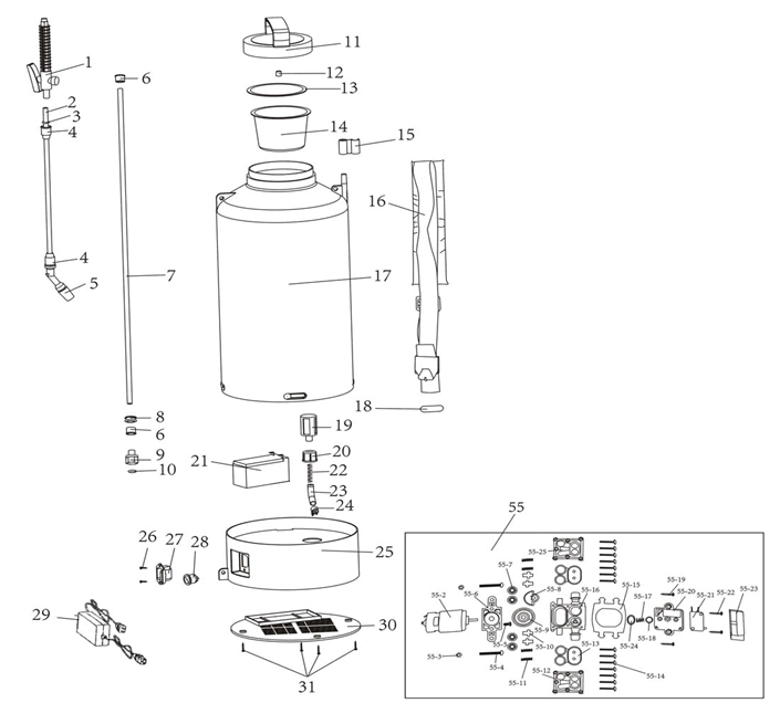 Запчасти для опрыскивателя Patriot PT-5 AC EAN8-20100537