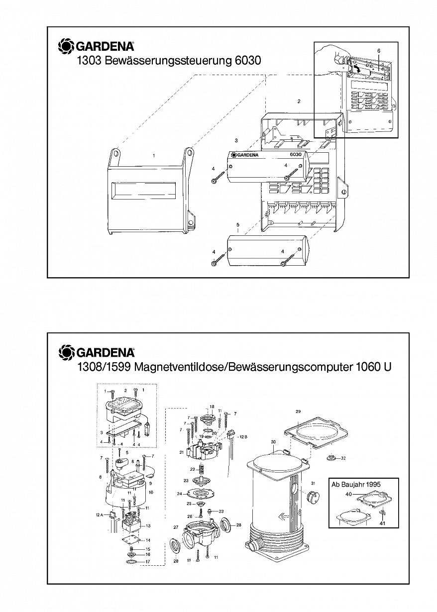 SOLENOID VALVE BOX, 1308, until 1997  Автоматика Gardena