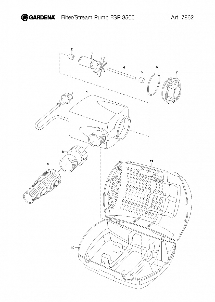 Автоматика Gardena FILTER STREAM PUMP FSP 3500, Art. 7862-20, until 2012 