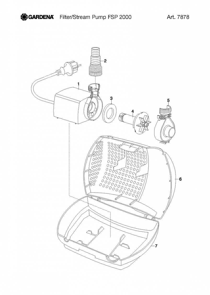 Автоматика Gardena FILTER STREAM PUMP FSP 2000, Art. 7878-20, until 2008 