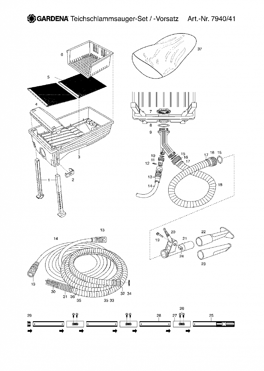 Автоматика Gardena POND SILT REMOVER ADAPTER, 7941, 