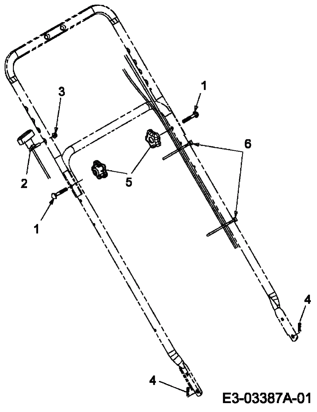 MTD Артикул 12A-568E678 (год выпуска 2007). Handle hardware