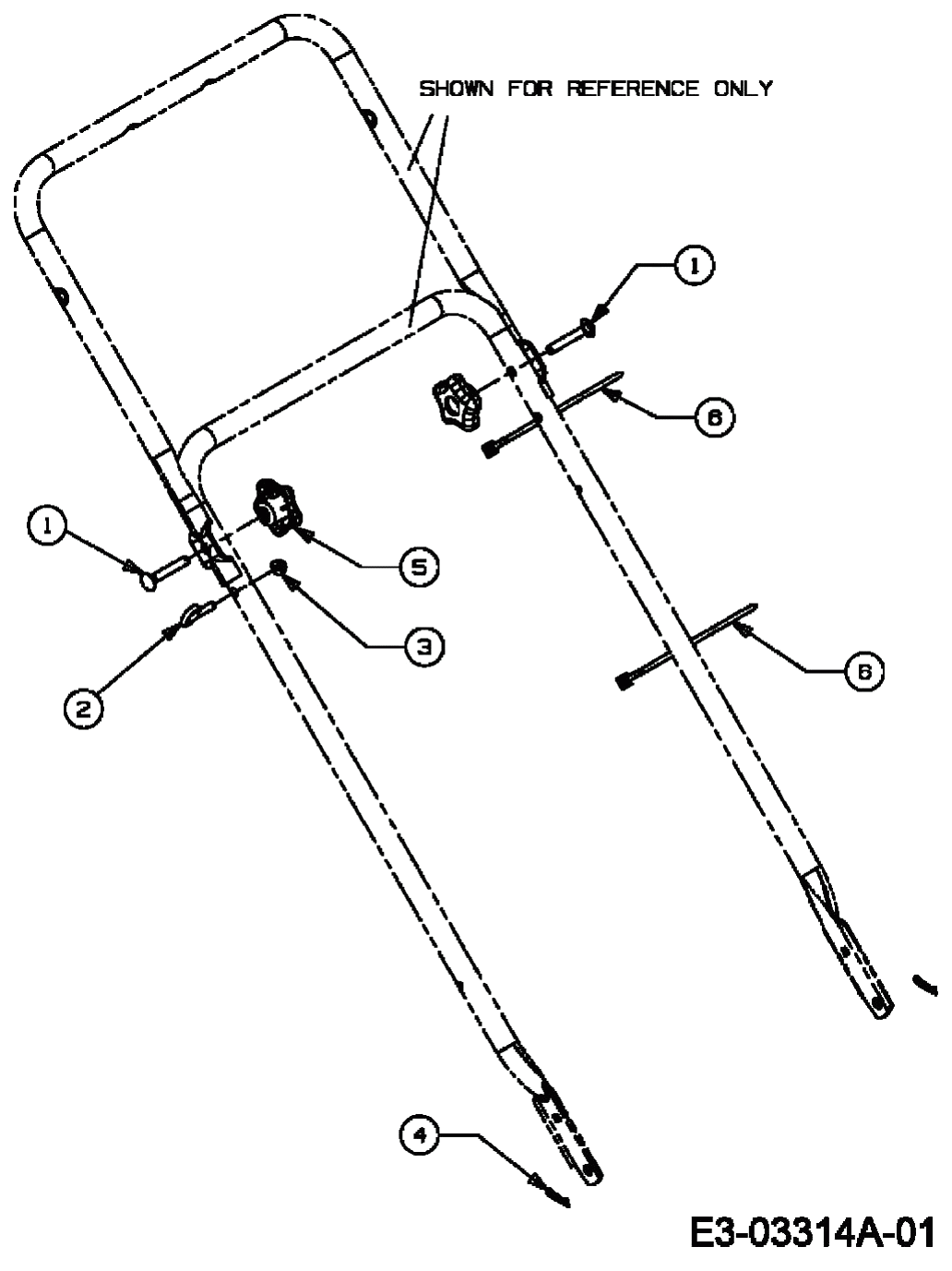 MTD Артикул 12A-567D678 (год выпуска 2007). Handle hardware