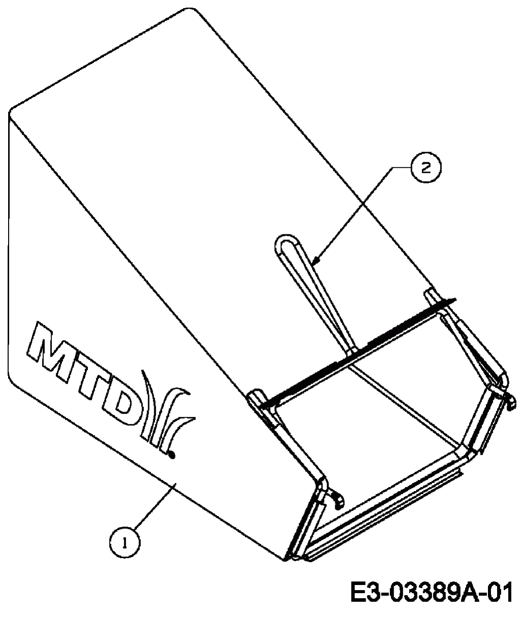 MTD Артикул 12A-56MF676 (год выпуска 2007). Травосборник