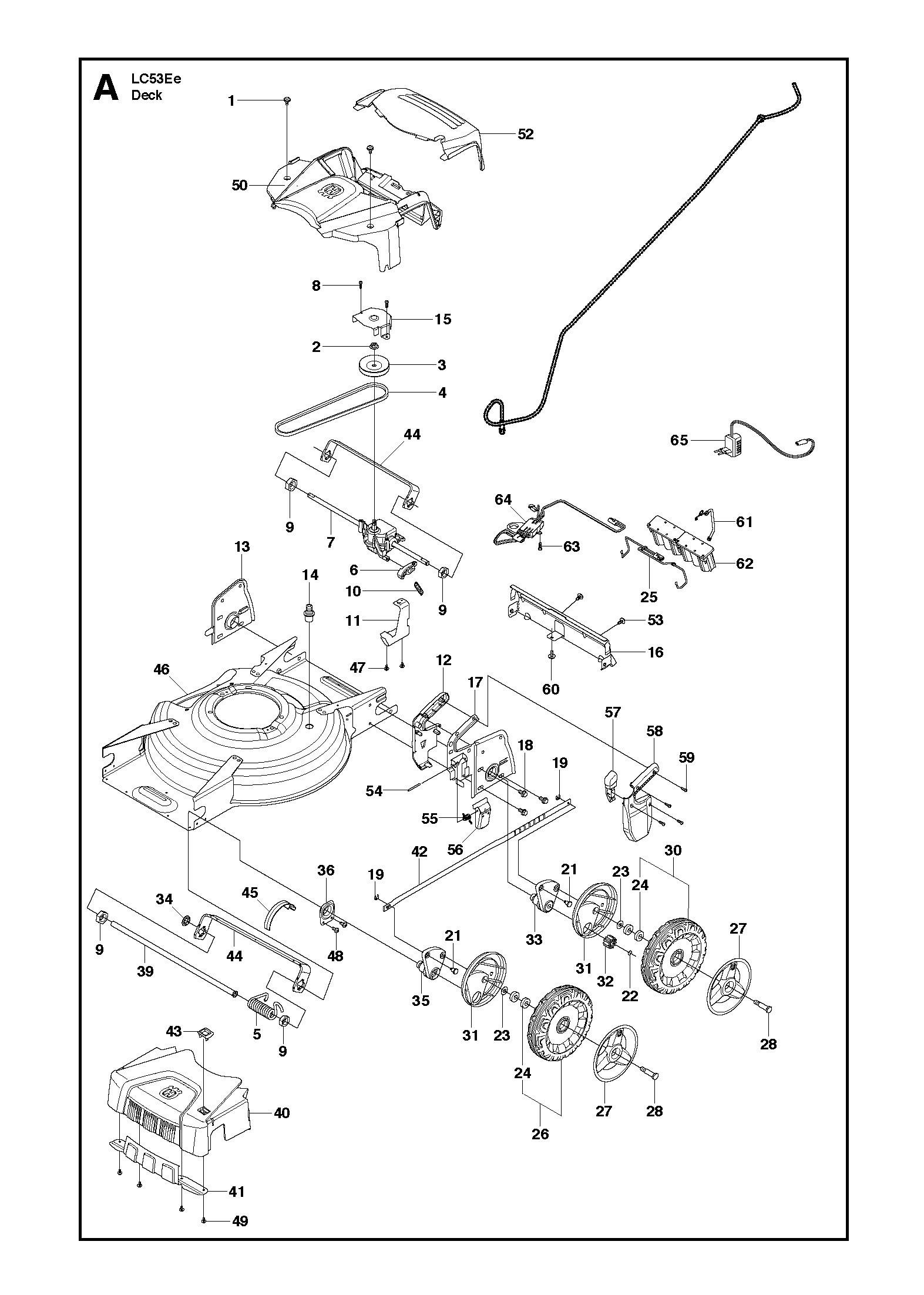 Дека косилки / режущая дека