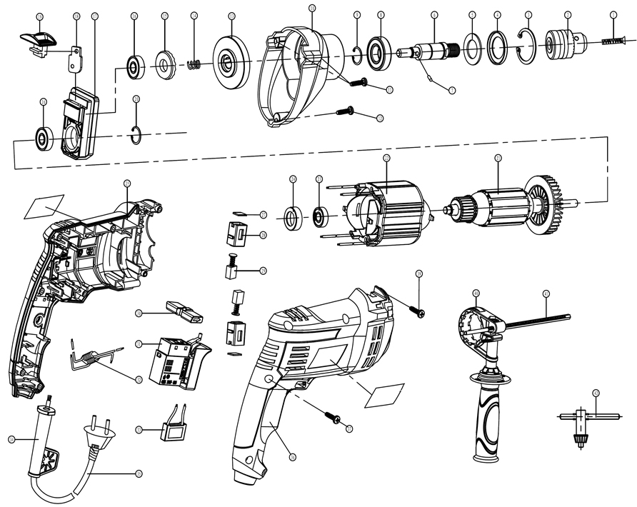 Запчасти для дрели Patriot FD 850 h (120301464)