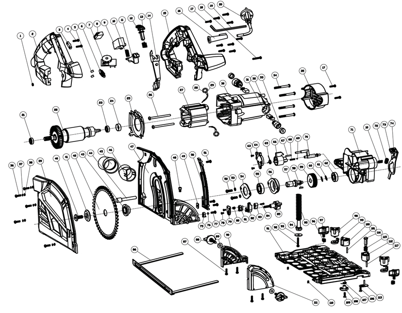 Запчасти для дисковой (циркулярной) пилы Patriot CS 160 EAN8-20052867 2015