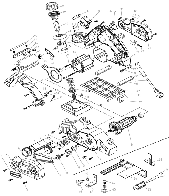 Запчасти для рубанка Patriot PL 820 EAN8-20083175 2019