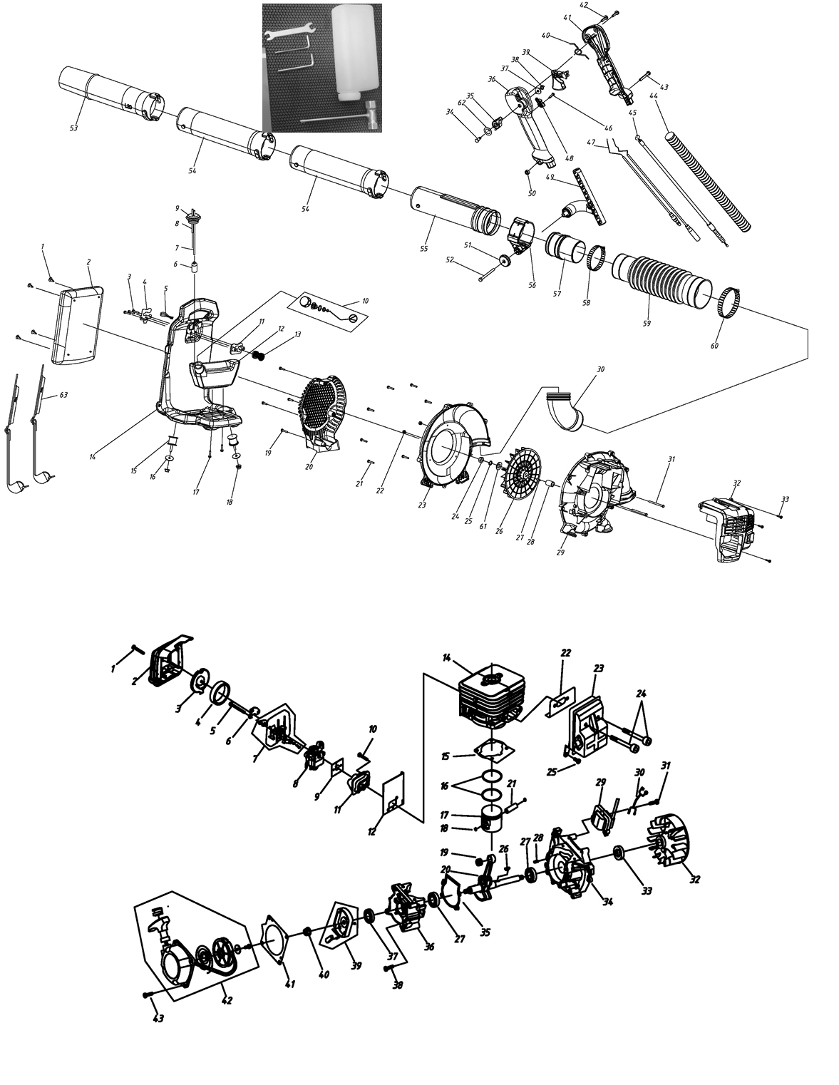 Запчасти для воздуходувки Patriot BGK 345 EAN8-21000157 2021