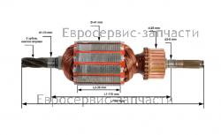 Ротор ET 1005 A (L-168мм, D-41мм, Z-5), CHAMPION(IGP) D040002