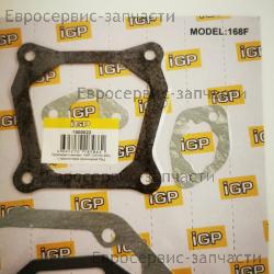 Прокладки комплект 168F (GX160,200), с паронитовой прокладкой ГБЦ CHAMPION/IGP