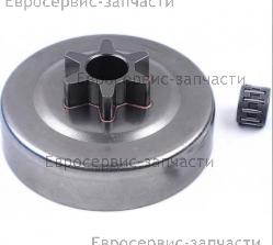 Звёздочка ведущая 3/8"-Р6Т (St 180,017,021,023,025) монолит + подшипник (аналог 100962Х) 1000021