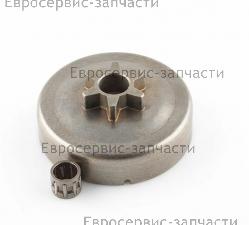 Звёздочка ведущая 3/8"-Р6Т (St 180,017,021,023,025) монолит + подшипник (аналог 100962Х) 1000021